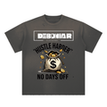 DEBONIAR -Hand-Frayed Sunfade Paint Splatter T-Shirt