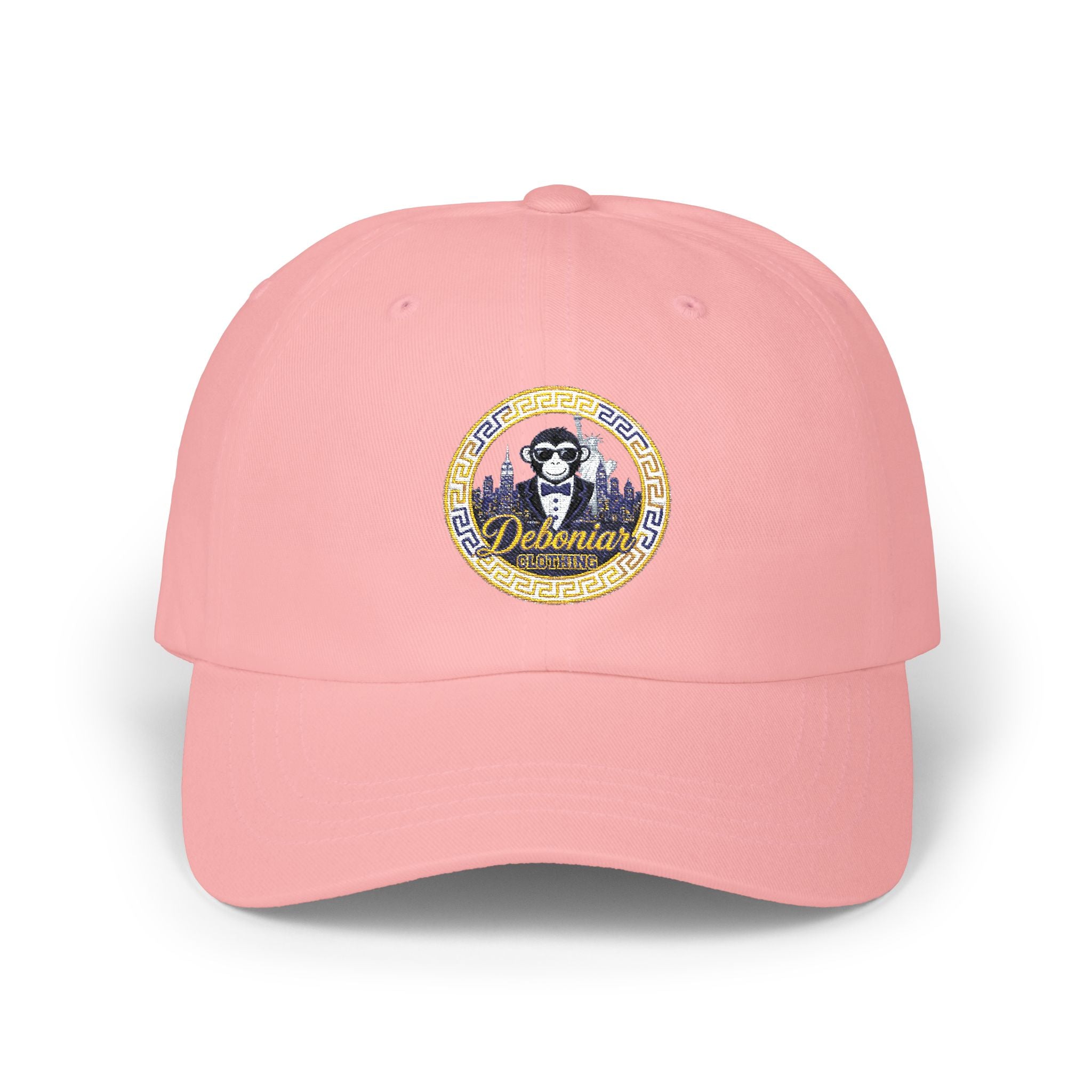 Classic Dad Cap — Retro Monkey Logo Embroidered Baseball Hat