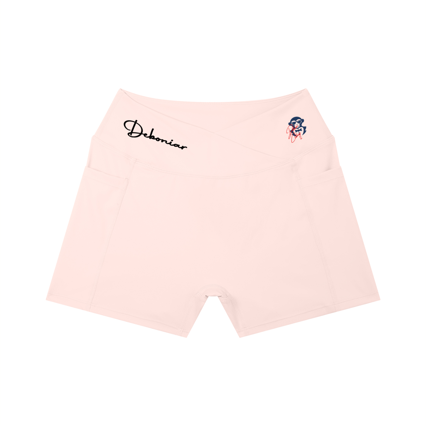 DEBONIAR Women’s High Rise Pocket Yoga Shorts