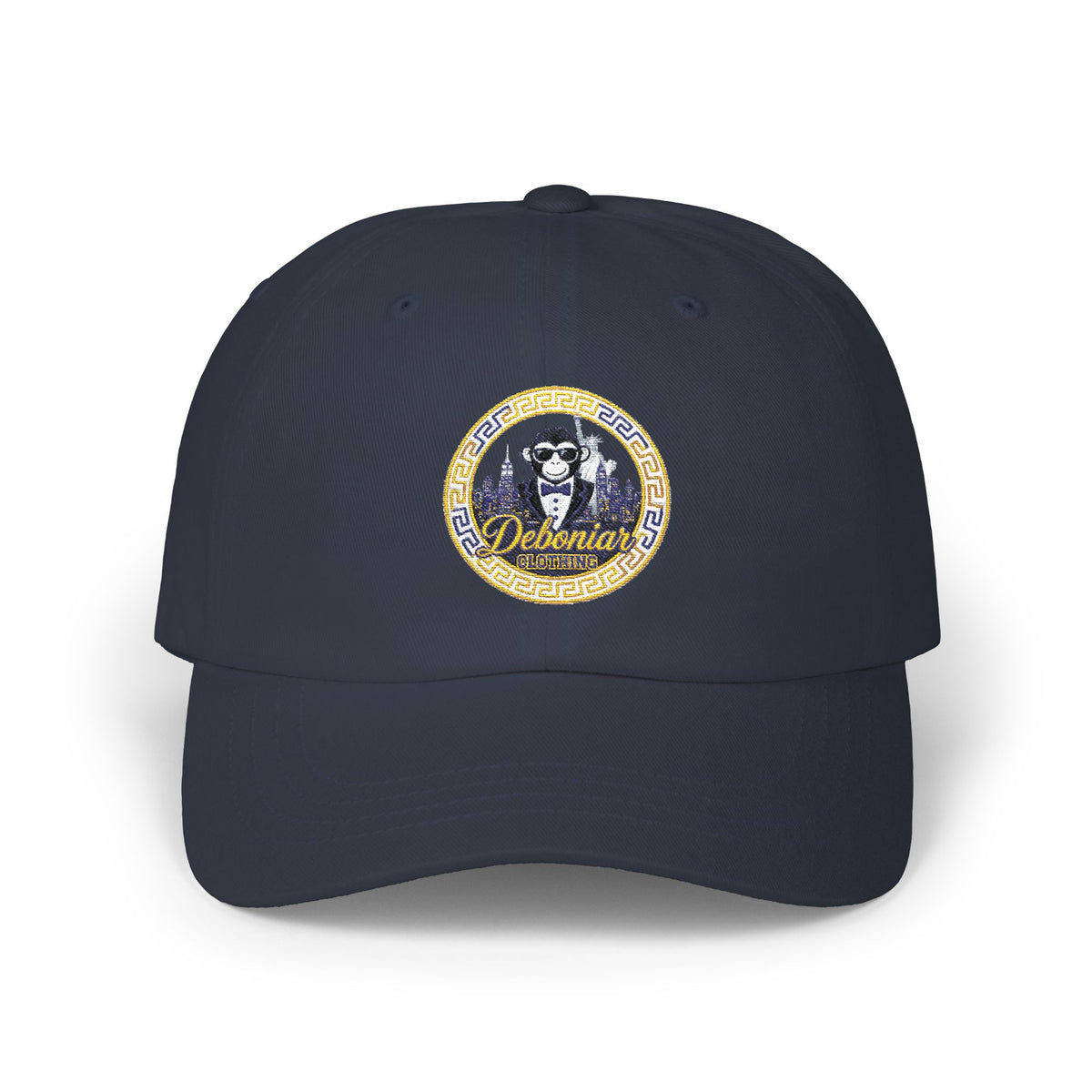 Classic Dad Cap — Retro Monkey Logo Embroidered Baseball Hat