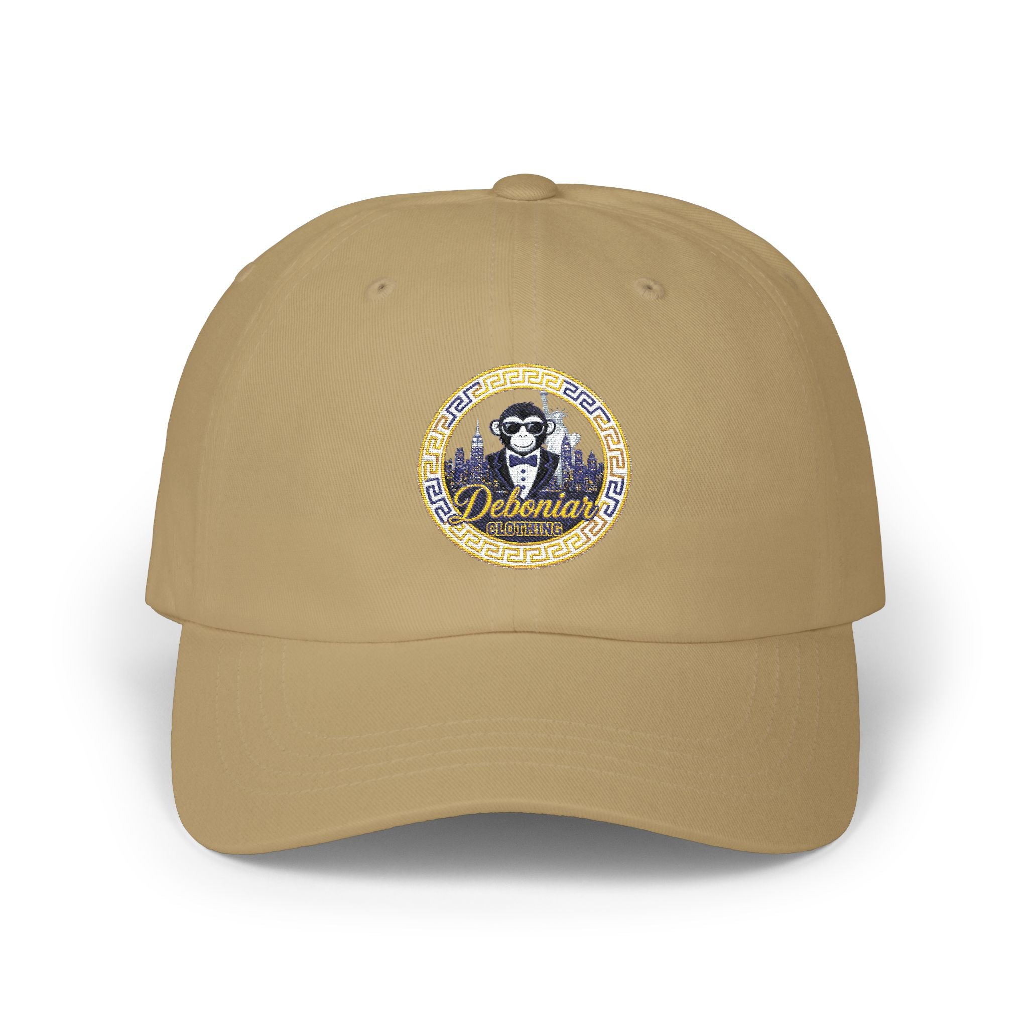 Classic Dad Cap — Retro Monkey Logo Embroidered Baseball Hat