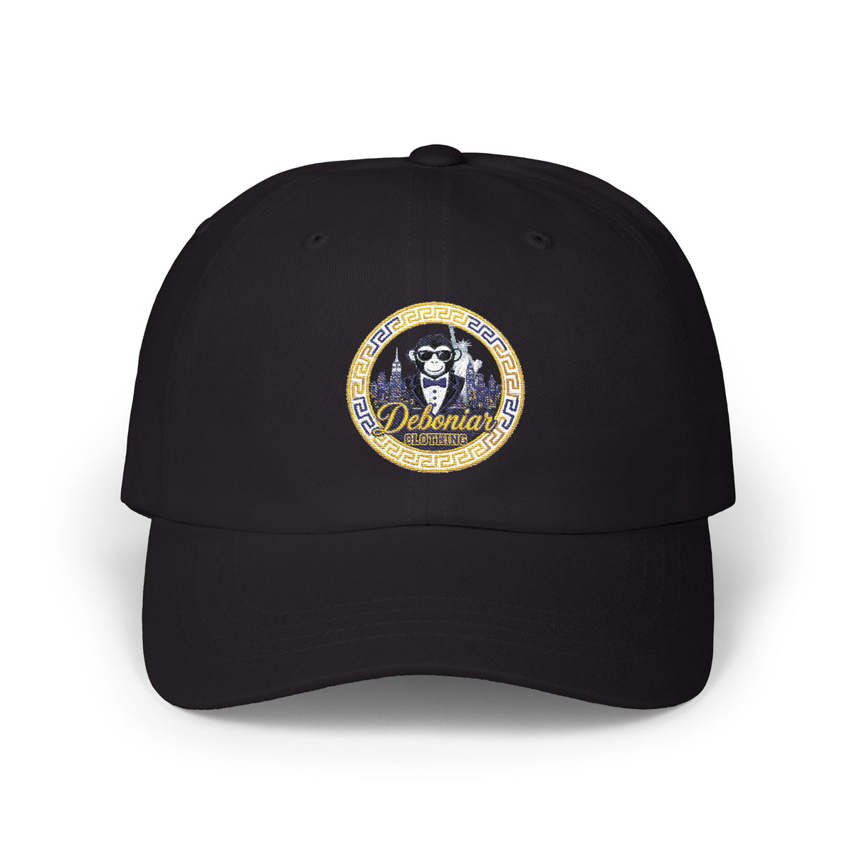 Classic Dad Cap — Retro Monkey Logo Embroidered Baseball Hat