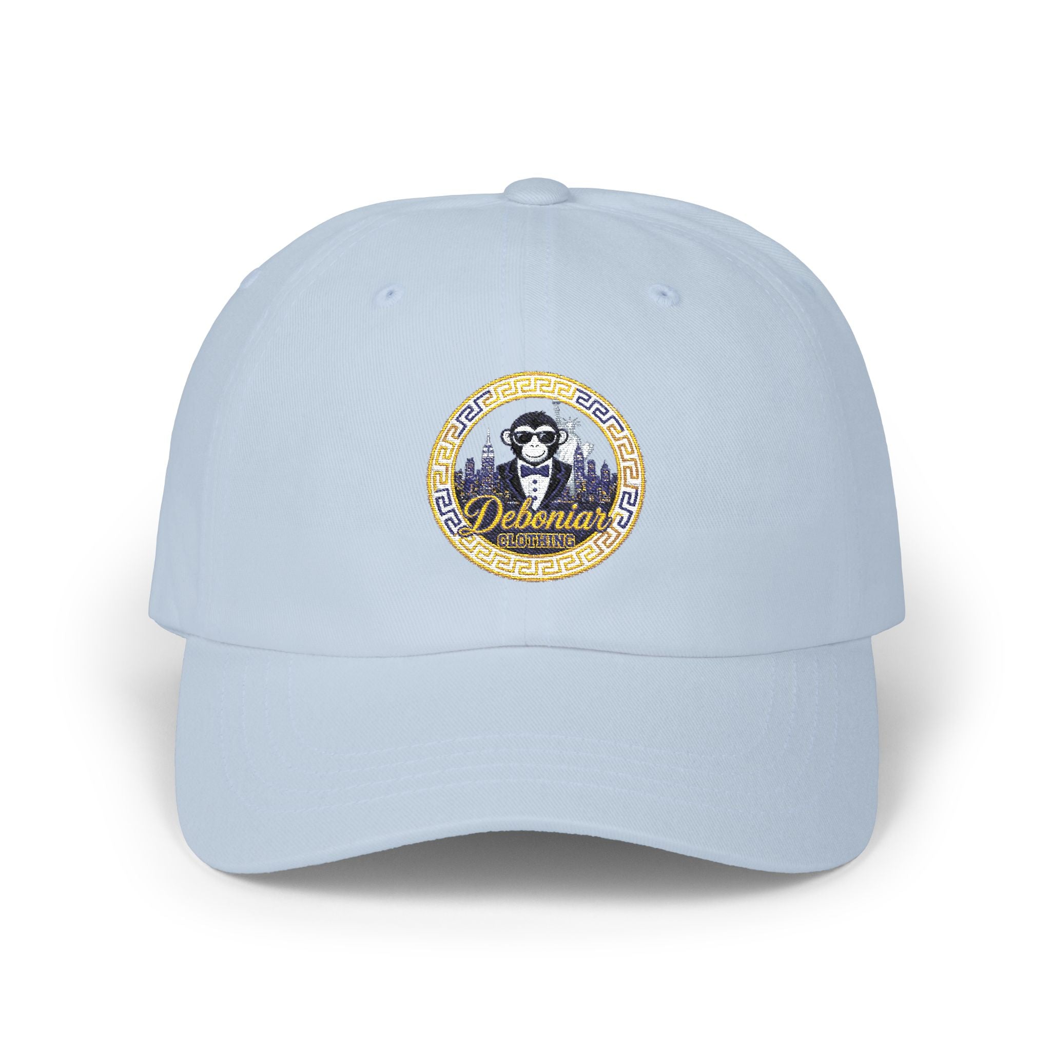 Classic Dad Cap — Retro Monkey Logo Embroidered Baseball Hat