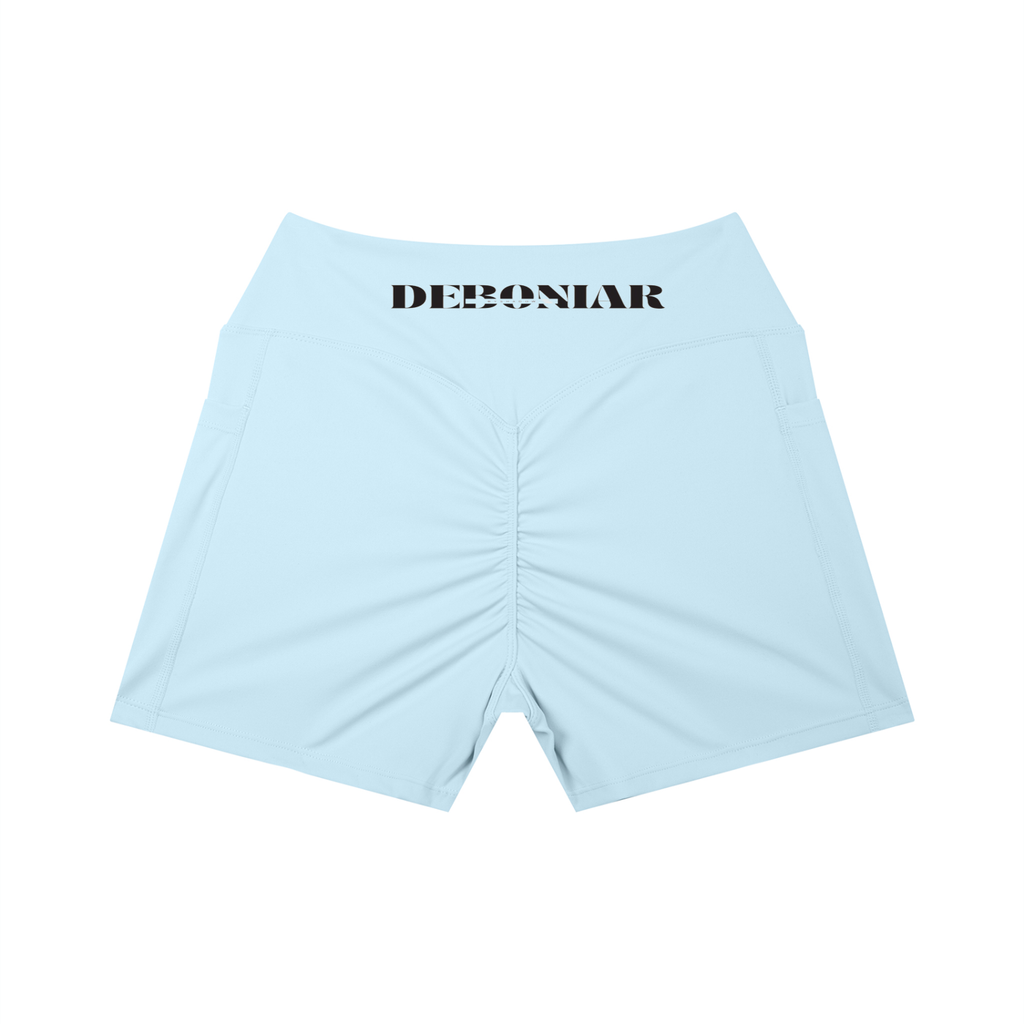DEBONIAR Women’s High Rise Pocket Yoga Shorts