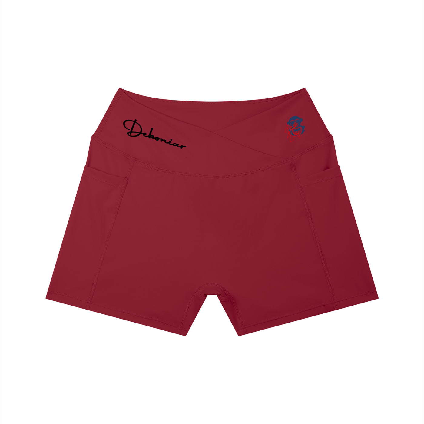 DEBONIAR Women’s High Rise Pocket Yoga Shorts