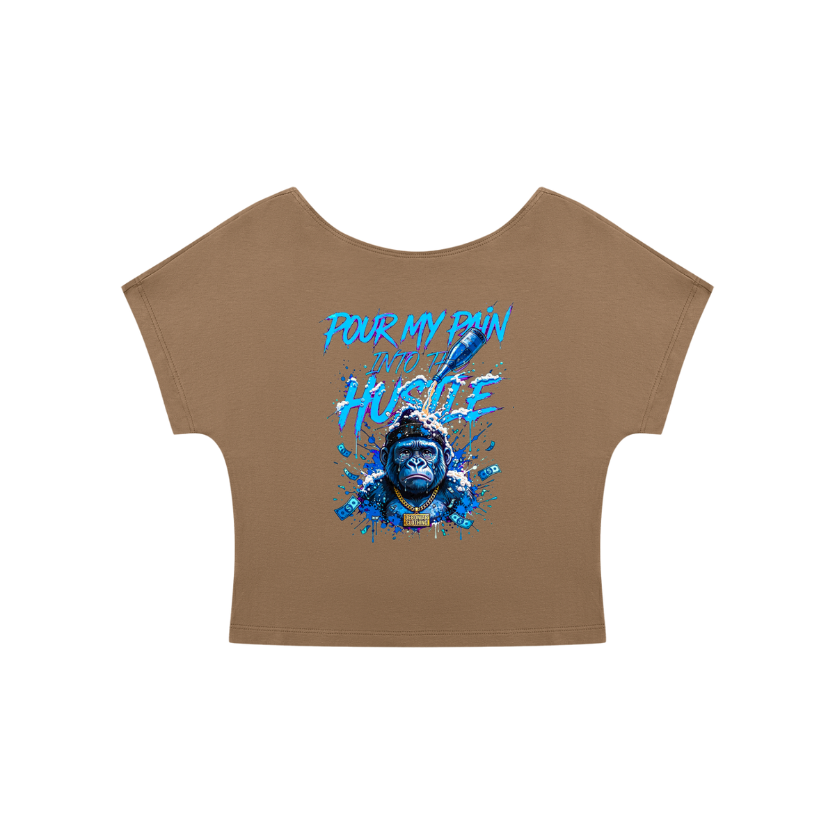 Women's Open-Back T-Shirt pain