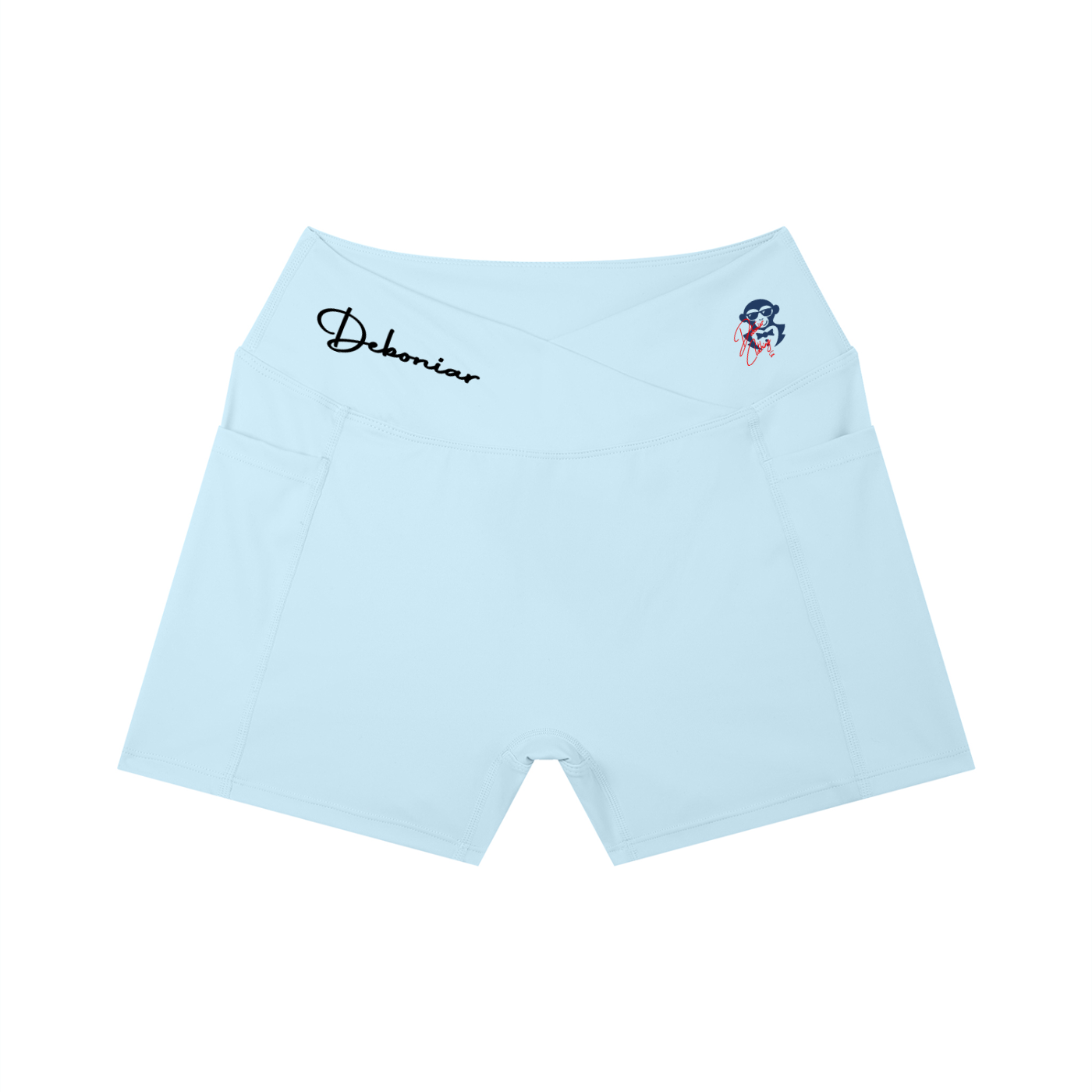 DEBONIAR Women’s High Rise Pocket Yoga Shorts